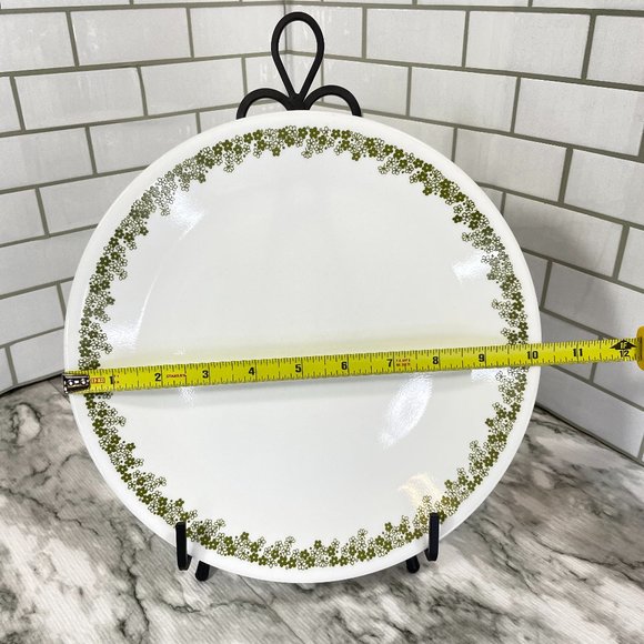 Vintage Replacement Corelle Spring Blossom Green Crazy Daisy Dinner Plate 10" - Picture 3 of 3